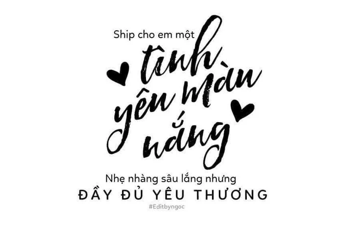 Chữ viết tay trong tình yêu