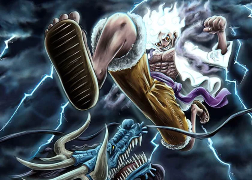 Hình nền Luffy Gear 5 chất lượng cao