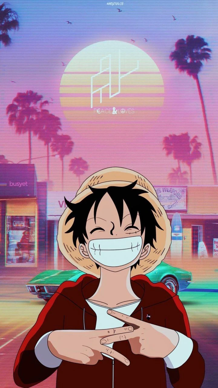Luffy cười tươi rói