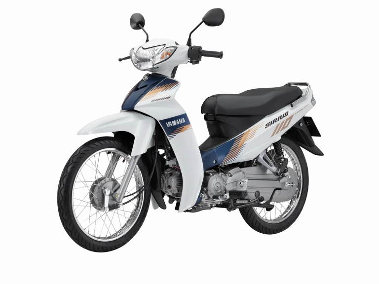 Thiết kế xe Sirius màu trắng