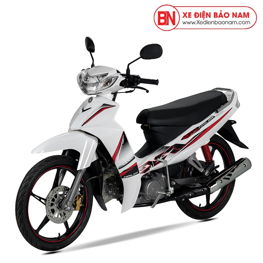 Động cơ xe Sirius màu trắng