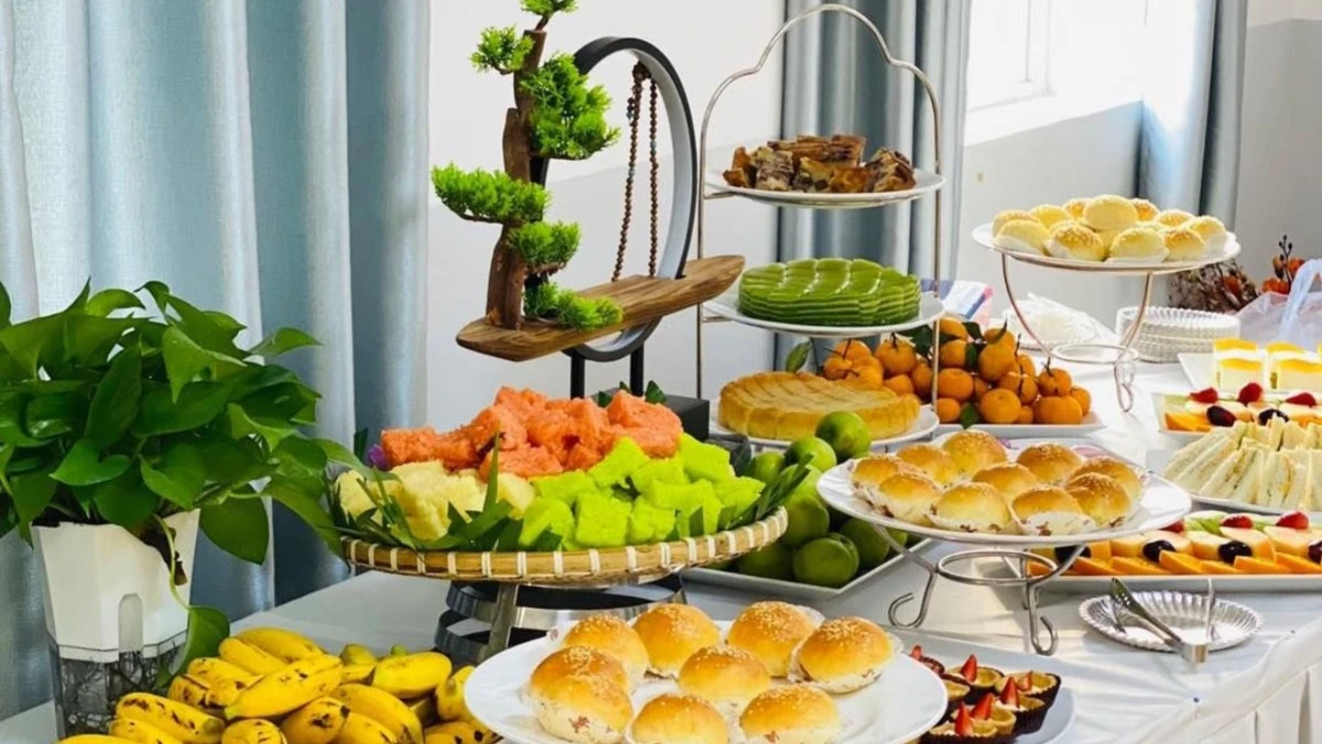 Cách trang trí bàn tiệc ngọt độc đáo