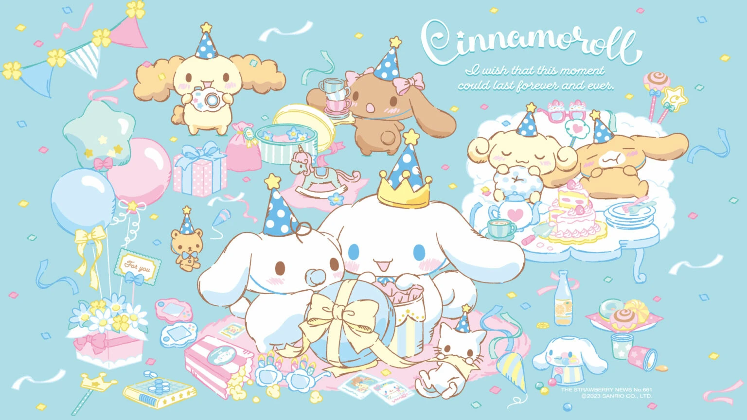 Cinnamoroll Party Wallpaper
