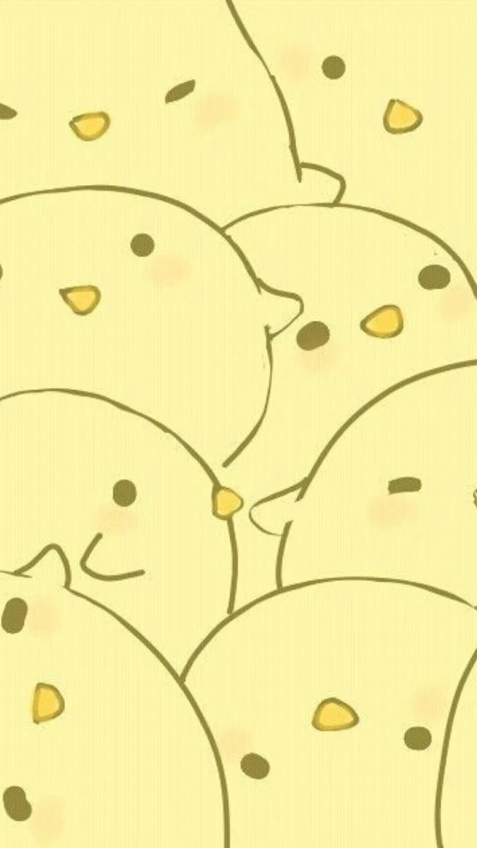 Hình nền vàng hoạt hình