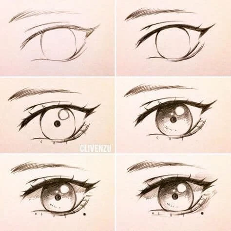 Vẽ mắt anime đẹp