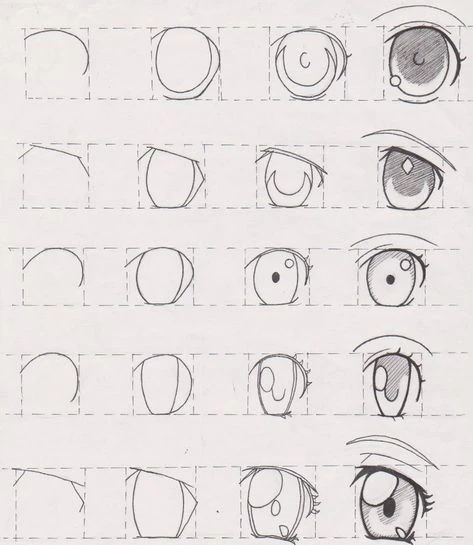 Mắt anime dễ thương