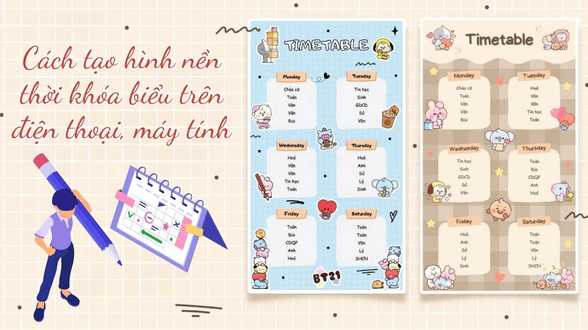 Mẫu hình nền dễ thương