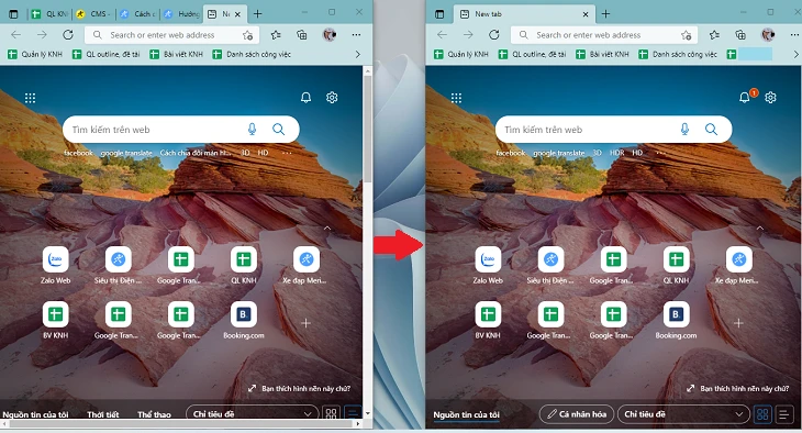 Kích hoạt tính năng Multitasking