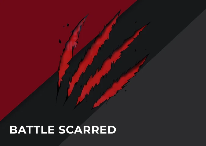Battle Scarred Sticker