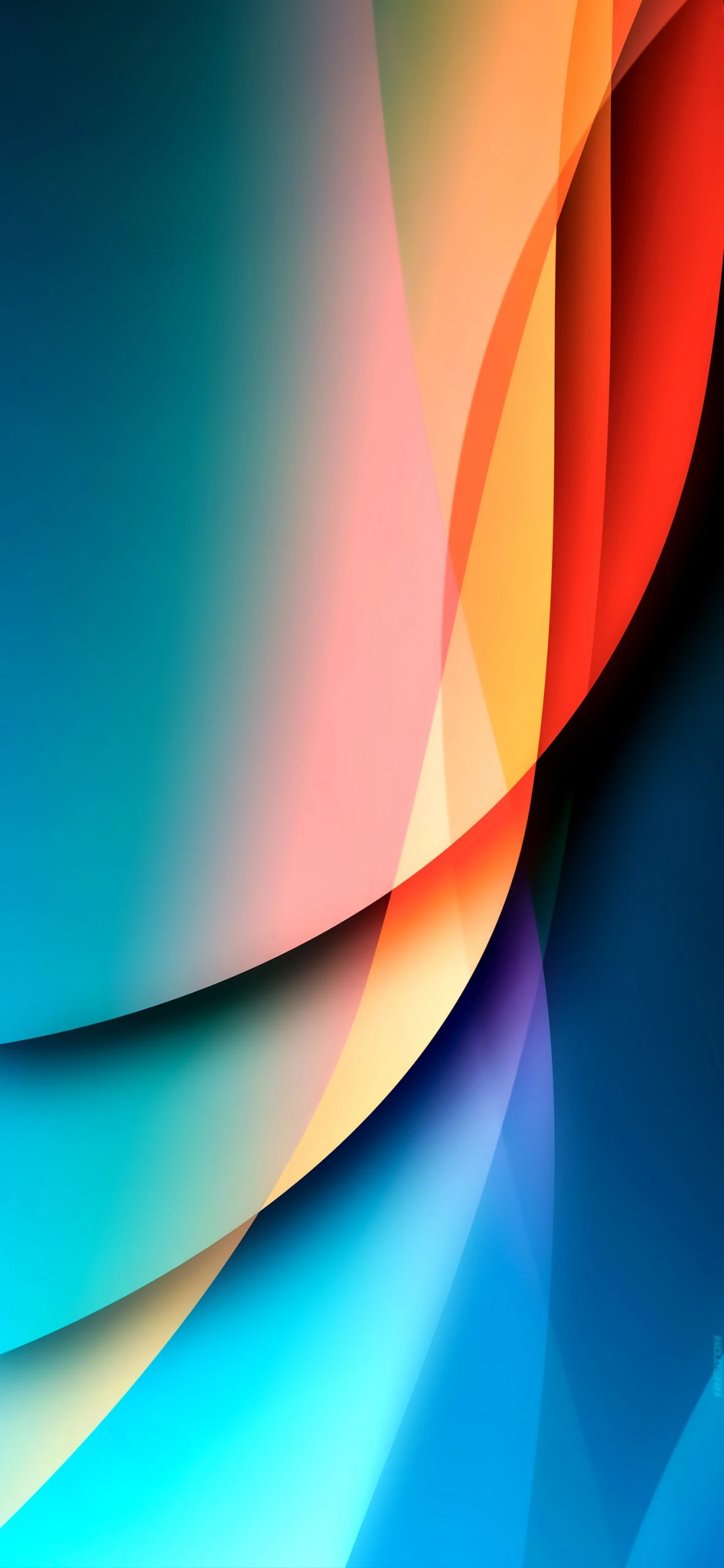 Hình nền iOS 16 gradient wave