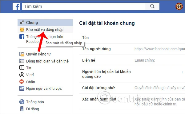 Bảo mật tài khoản Facebook