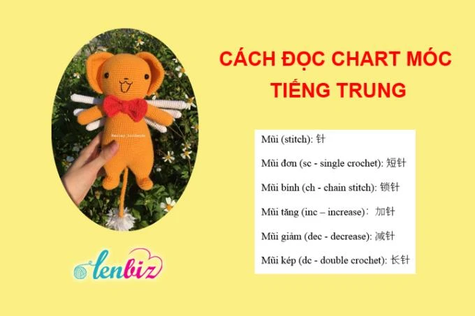 Chart móc thú bông