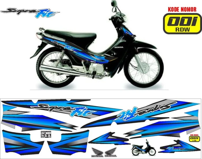 Mẫu dán trang trí xe máy