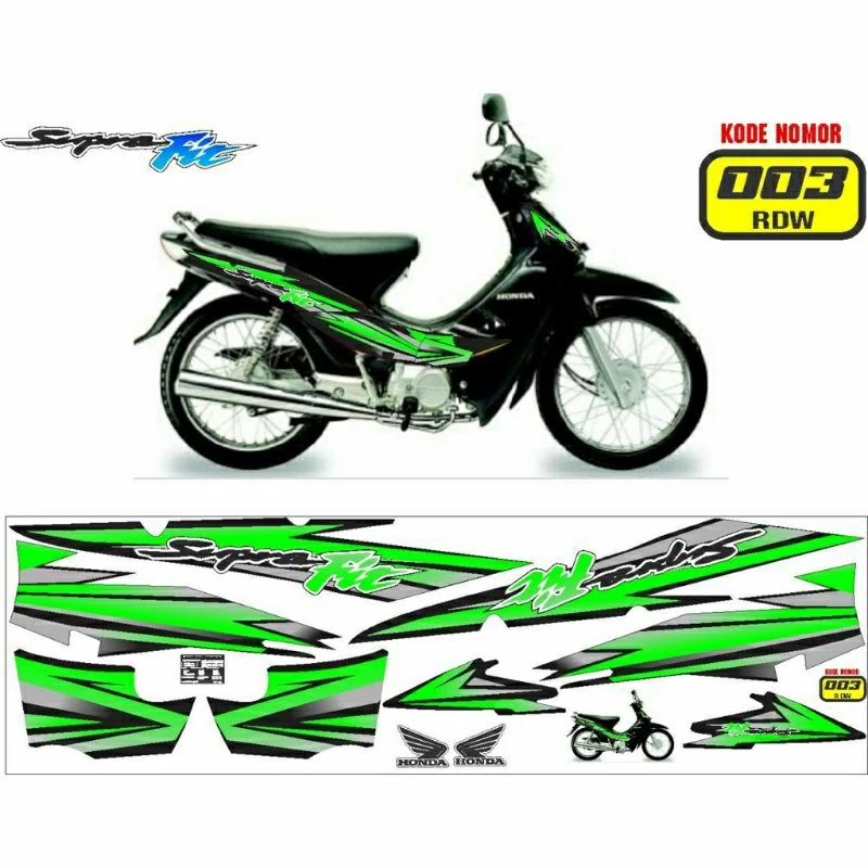 Thiết kế dán trang trí xe máy độc đáo