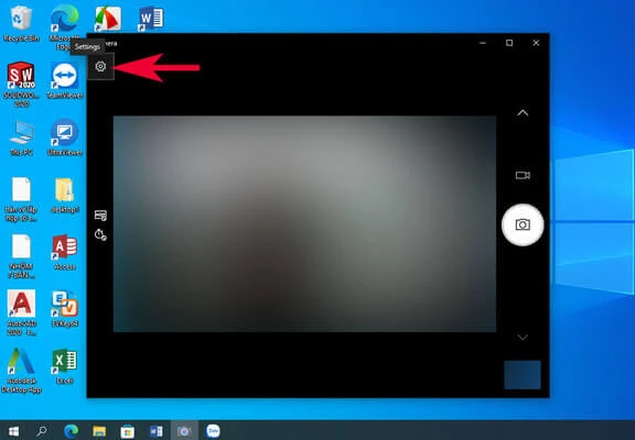 Giao diện Camera trên Windows