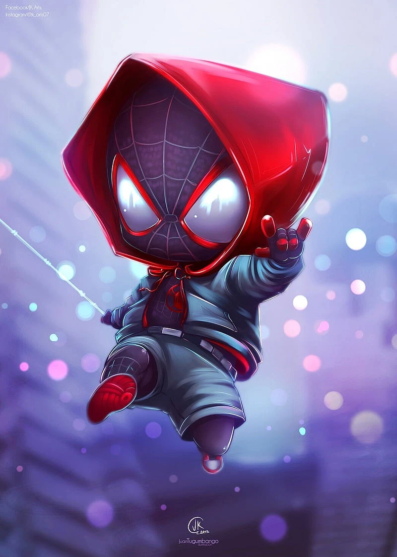 Người nhện chibi đầy màu sắc