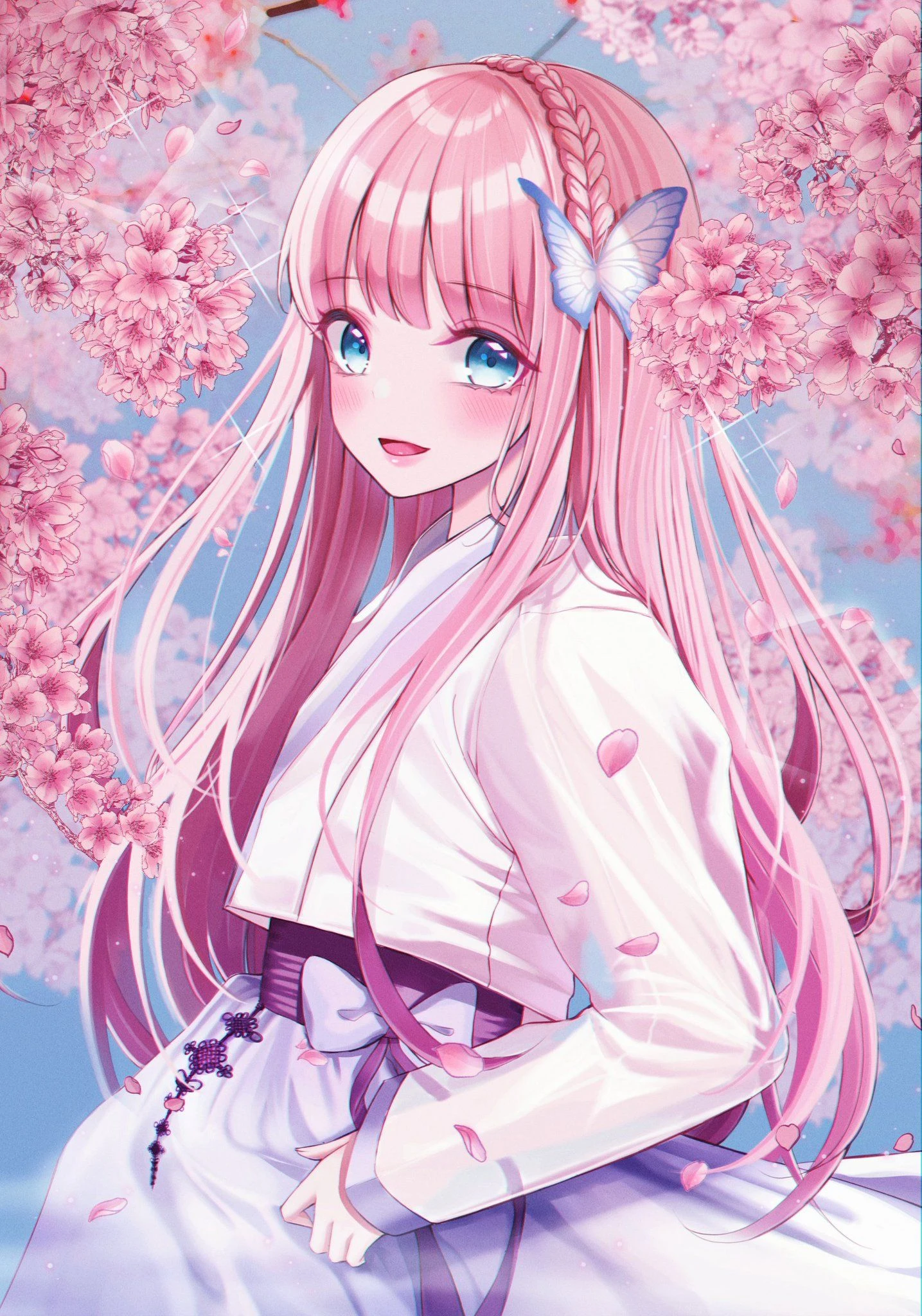 Bối cảnh anime màu hồng