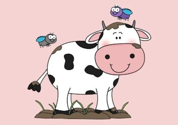 Hình nền bò sữa dễ thương cho máy tính