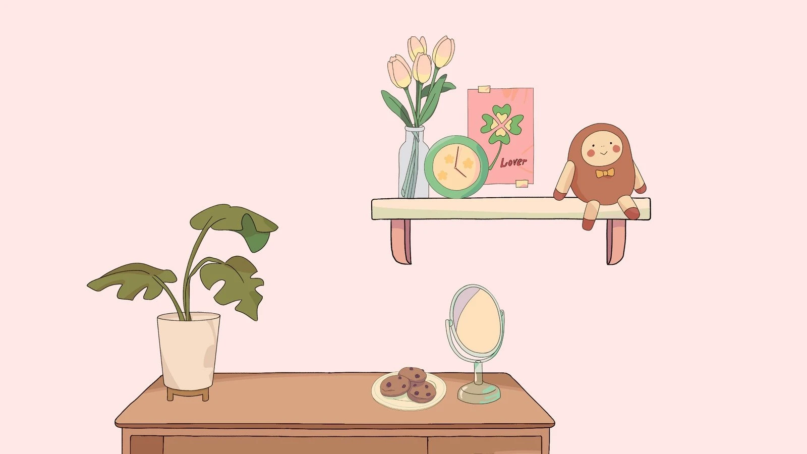 Hình nền vintage với màu sắc nhẹ nhàng