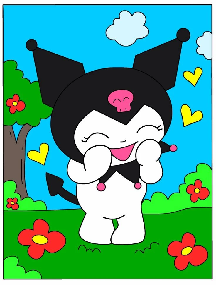 Vẽ Kuromi Siêu Cute
