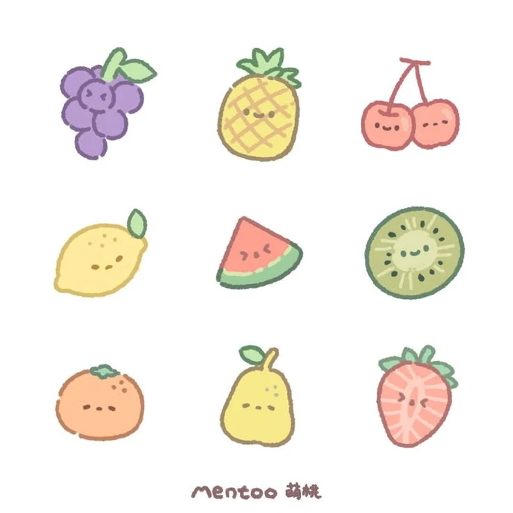 Sticker trái cây cute 1