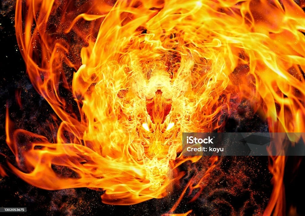 Rồng lửa sống động
