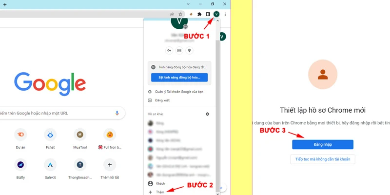 Đăng nhập nhiều tài khoản Facebook trên một máy tính