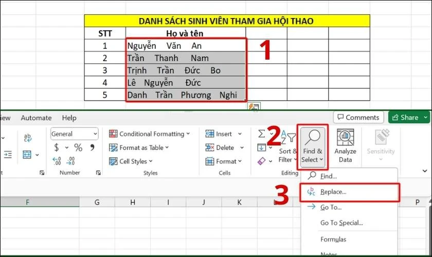 Hàm TRIM trong Excel
