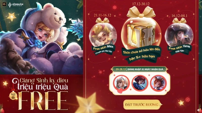 Lịch sự kiện giáng sinh Liên Quân