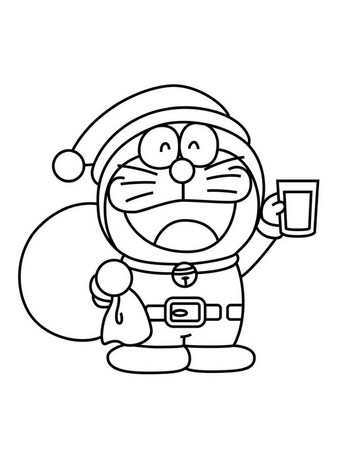 Tranh tô màu Doraemon 1