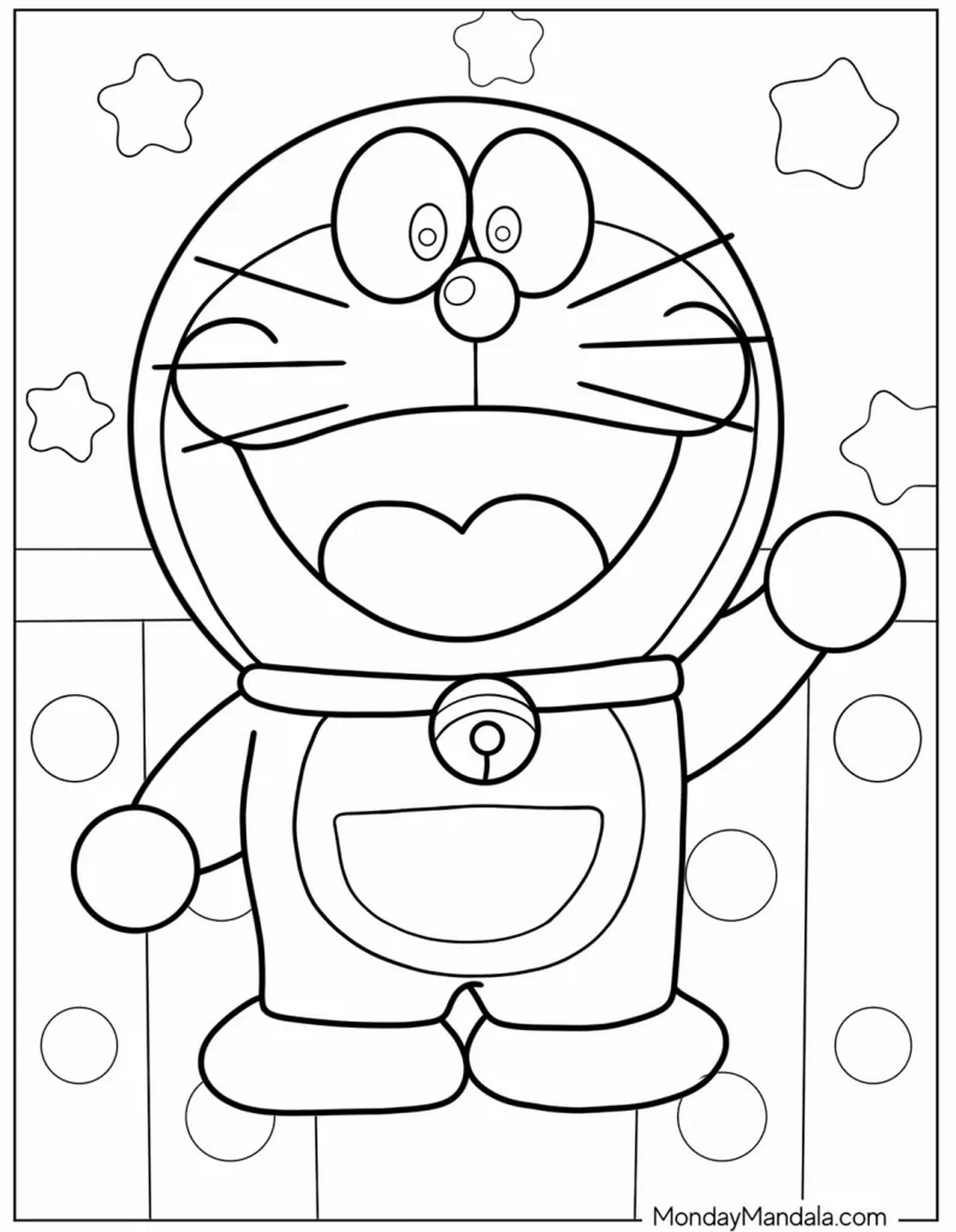 Tranh tô màu Doraemon 6