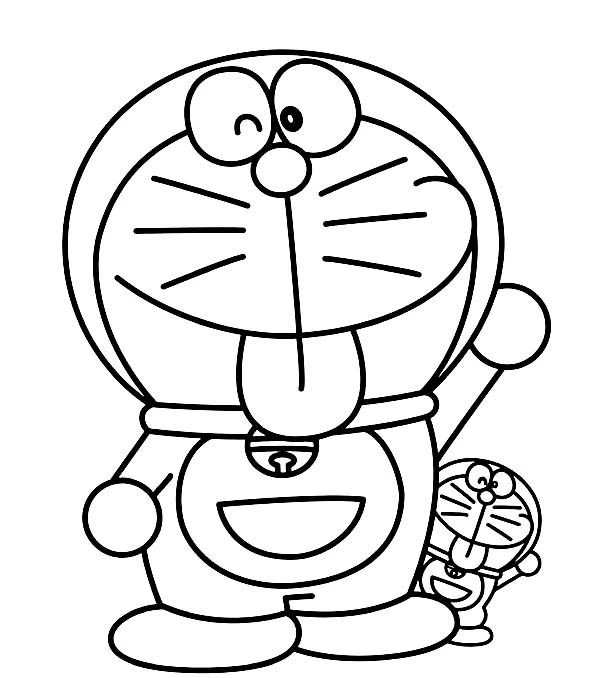 Tranh tô màu Doraemon 10