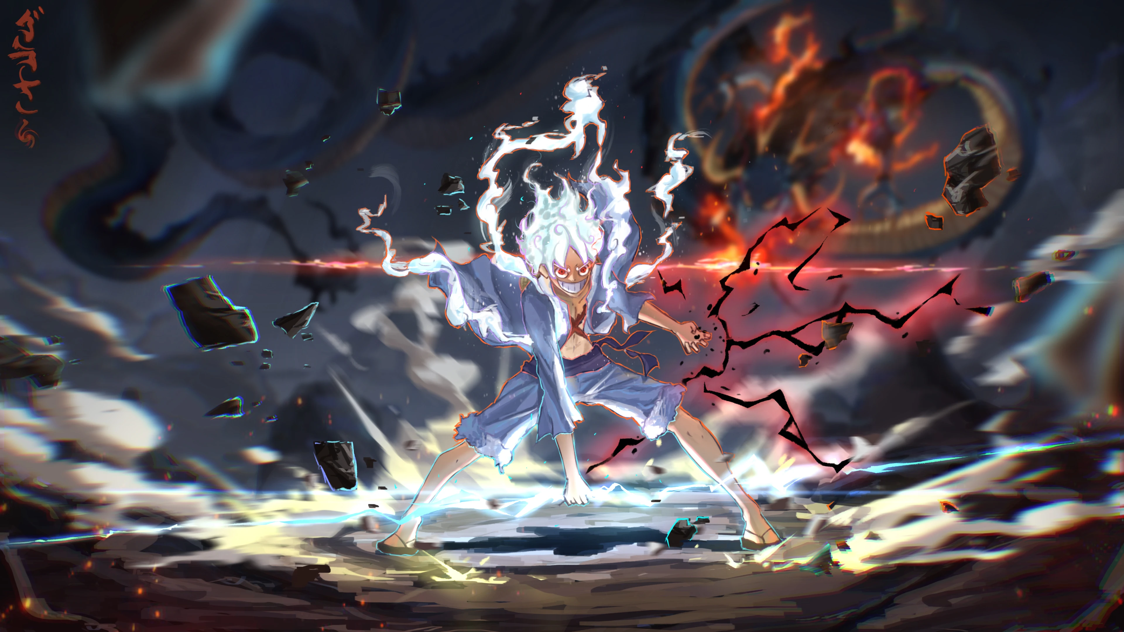 Hình nền Luffy Gear 5 4K