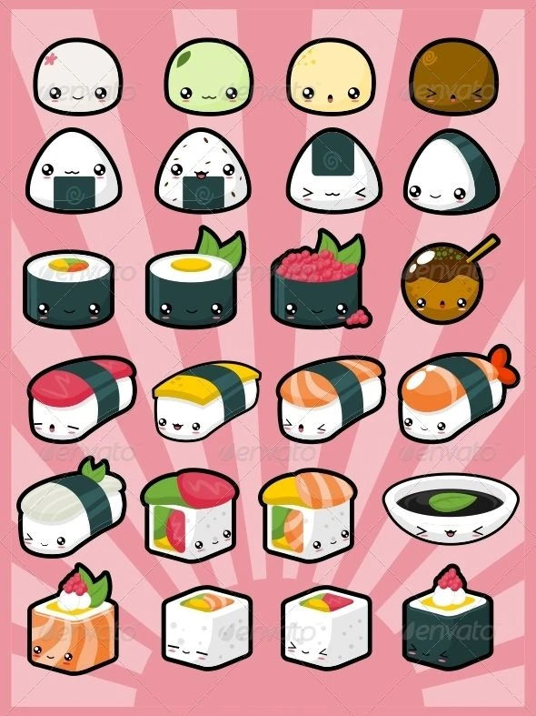 Cute Sushi Sticker