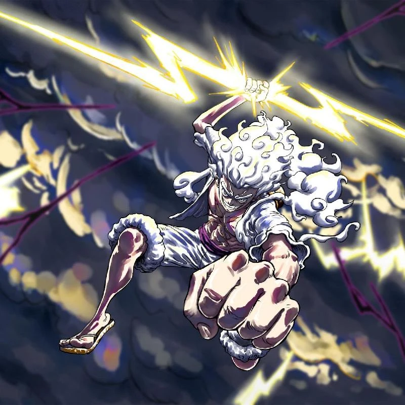Hình nền Luffy Gear 5 chất lượng cao