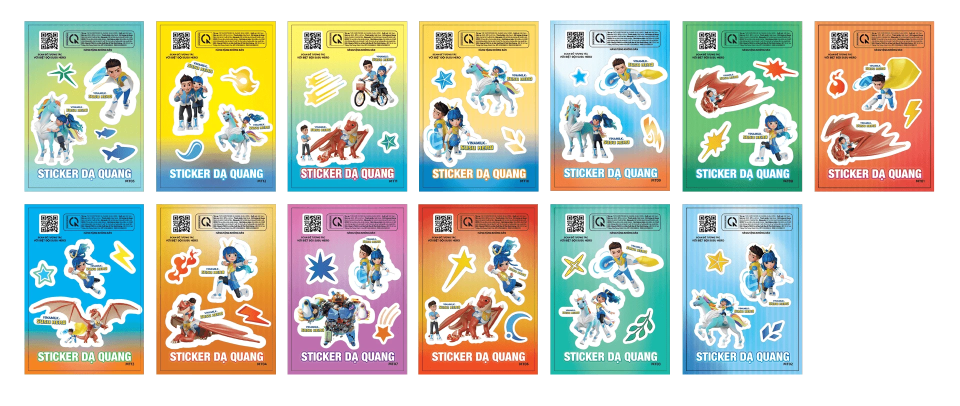 Miếng dán sticker dạ quang