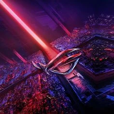 Hình ảnh điện thoại gaming đầy sắc màu