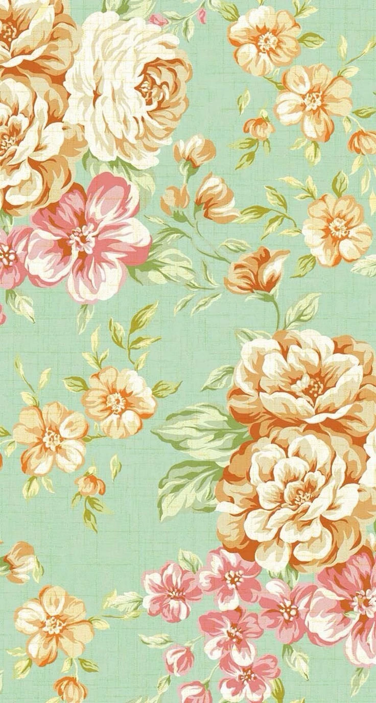 Hình nền vintage hoa lá cho điện thoại
