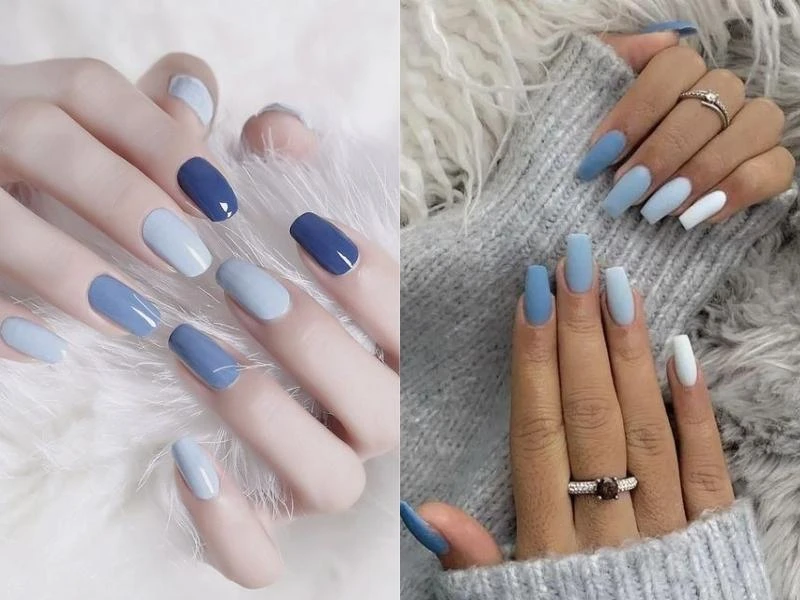 Mẫu nail màu đen ấn tượng