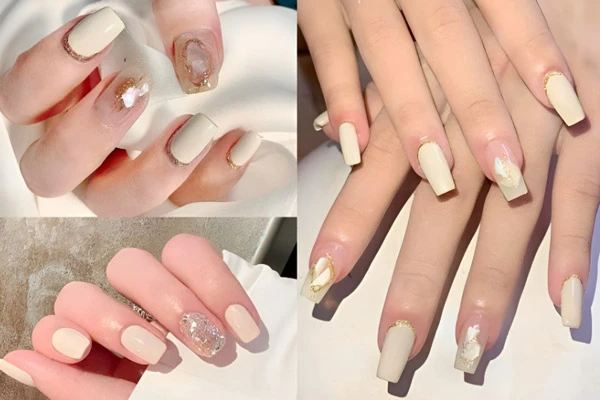 Mẫu nail trơn trang nhã