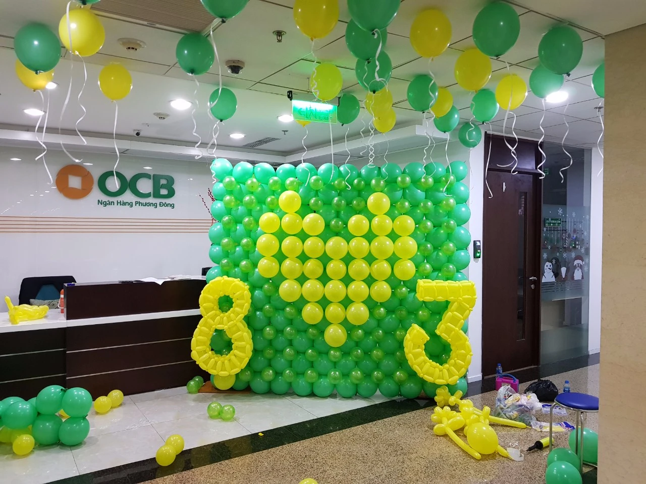 Hình ảnh minh họa trang trí bong bóng cho sự kiện