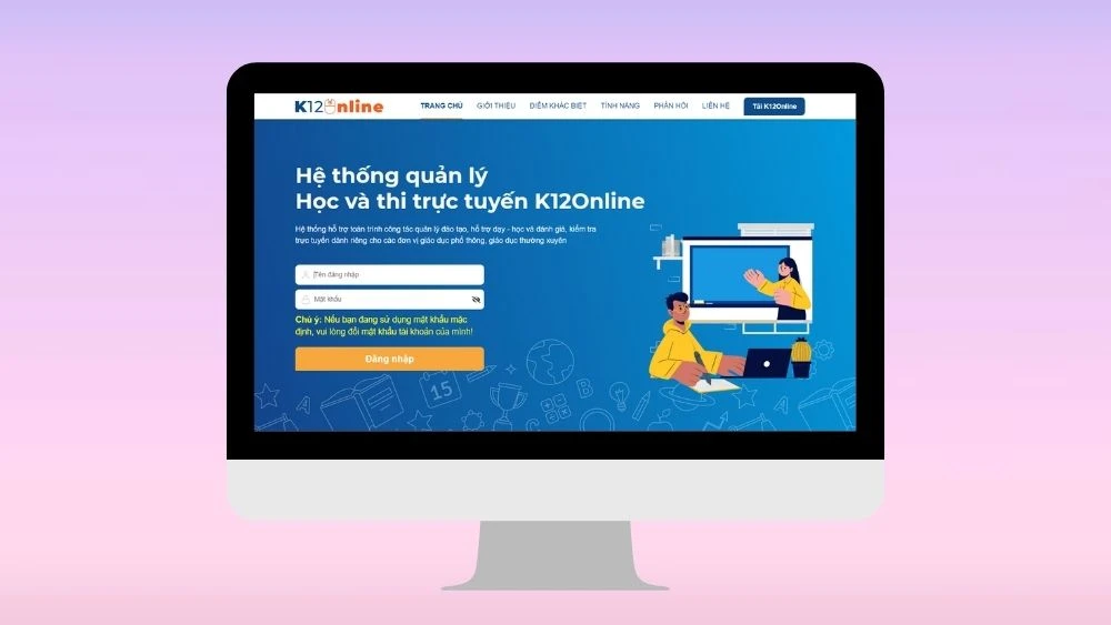 Học sinh tương tác trực tuyến
