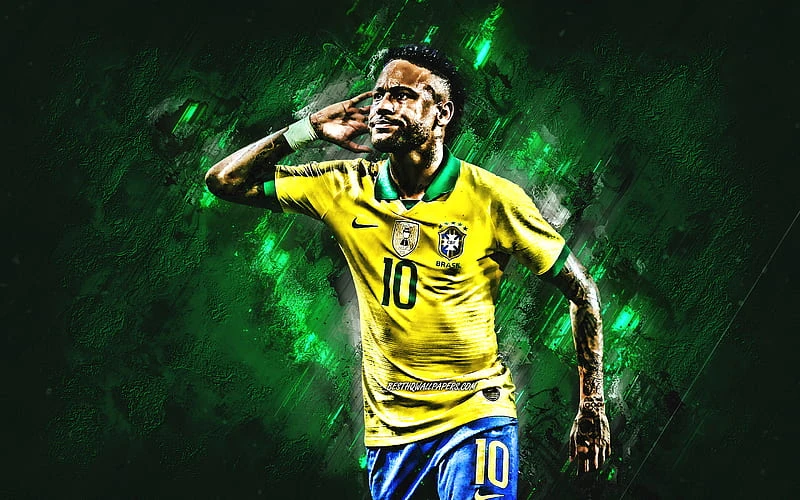 Neymar trong màu áo đội tuyển Brazil