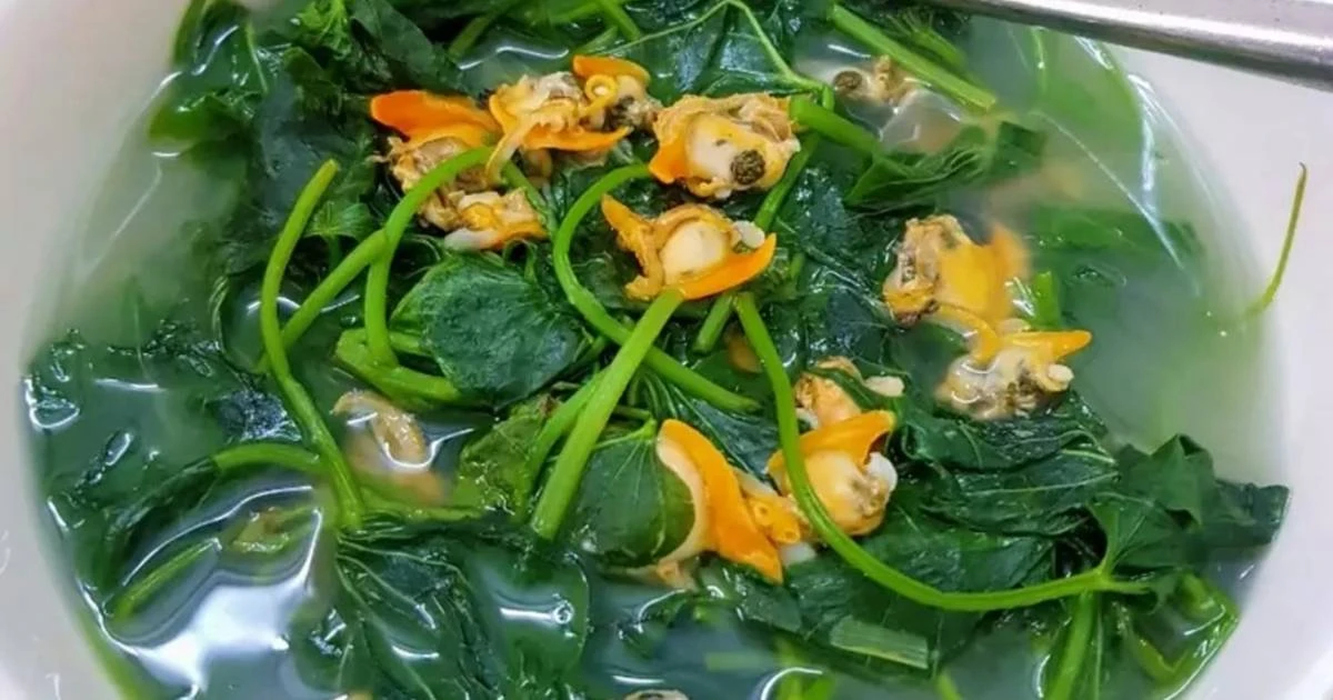 Canh Rau Lang Nấu Nghêu