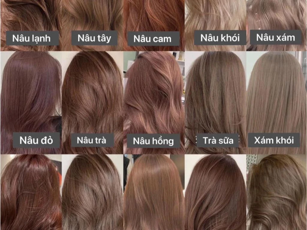 Các màu nâu tây đẹp