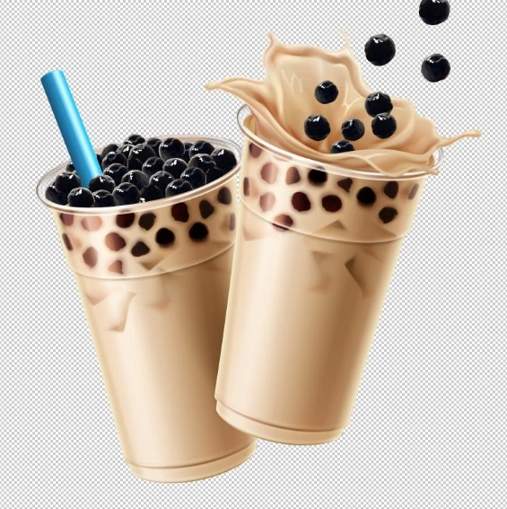 Hình ảnh ly trà sữa dễ thương