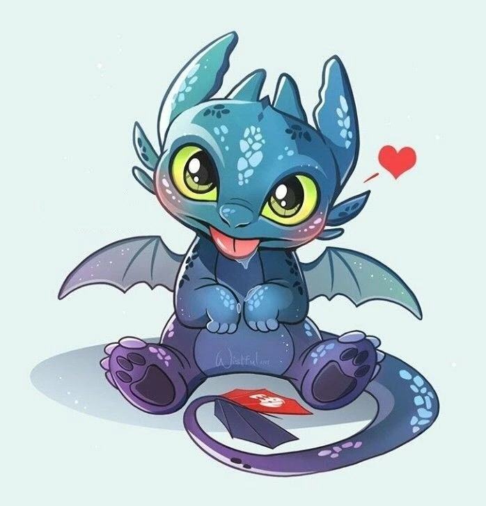 Rồng 3D đáng yêu