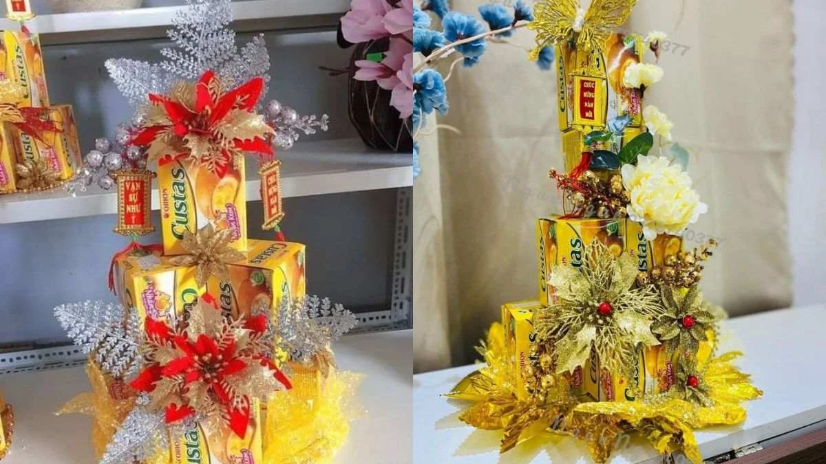 Tháp bánh Tết đẹp mắt