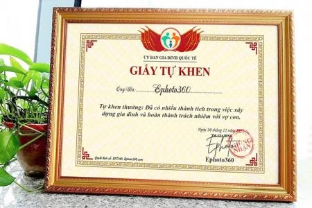 Giấy khen chế từ Ephoto360