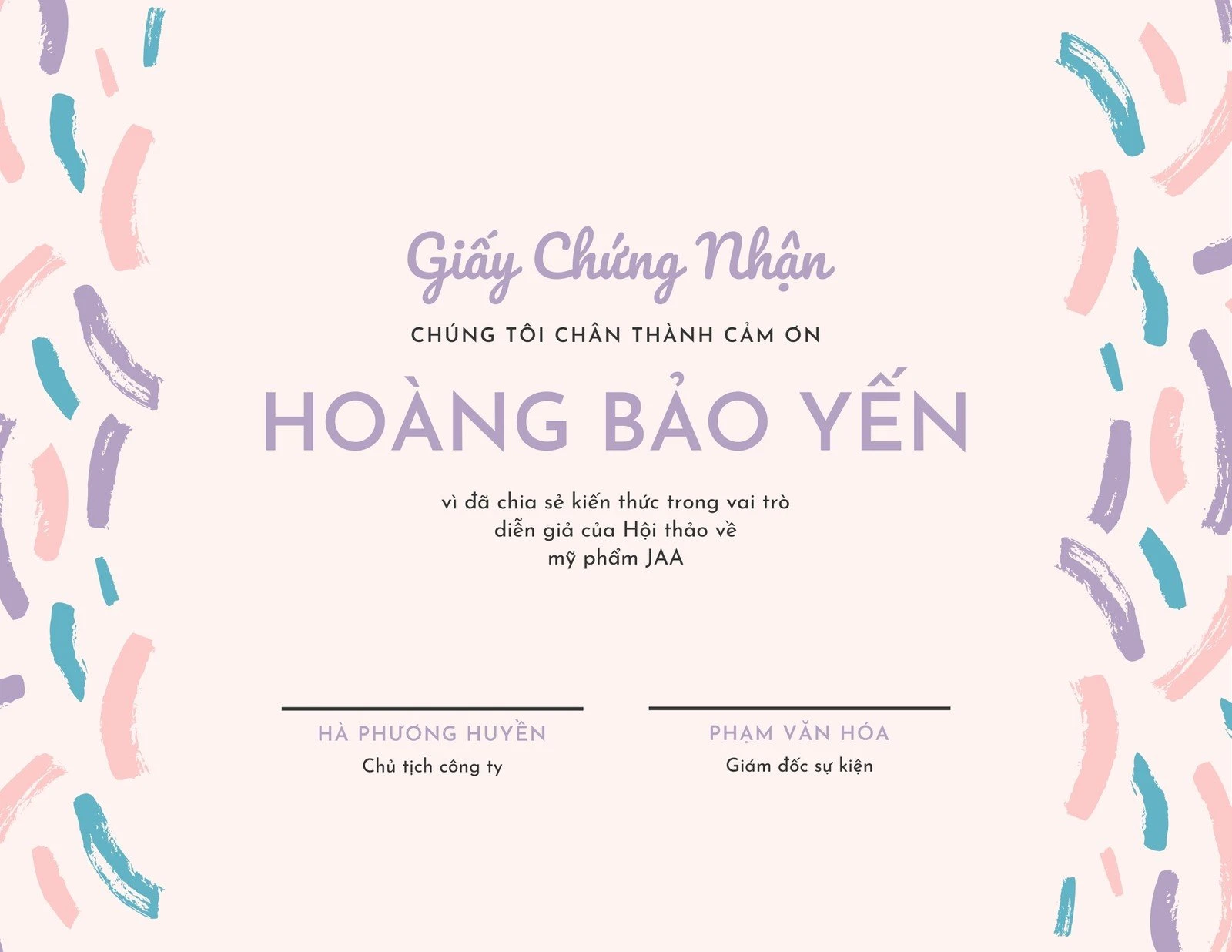 Màu sắc giấy khen đẹp